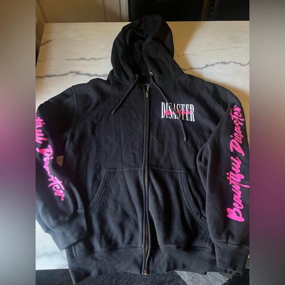💜 Beautiful Disaster Zip Up Hoodie - Picture 1 of 3